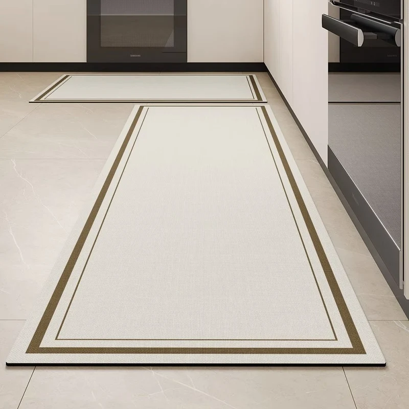 Abstract Line Art Non-Slip Kitchen Mat Stornfield