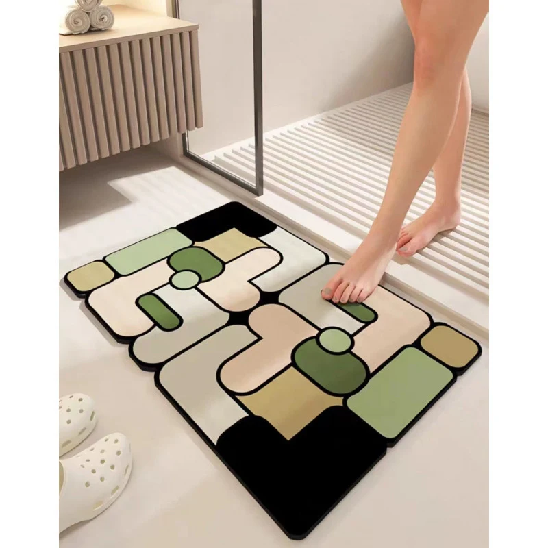 Abstract Geometric Bath Mat Stornfield