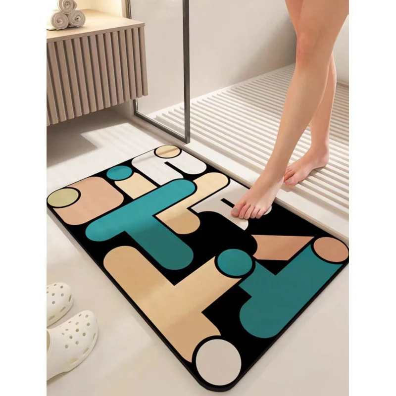 Abstract Geometric Bath Mat Stornfield