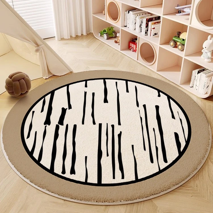 Abstract Circular Area Rug Stornfield