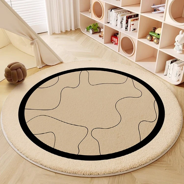 Abstract Circular Area Rug Stornfield
