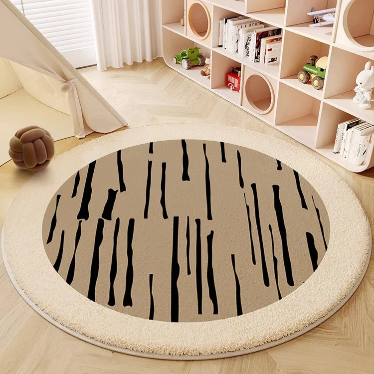 Abstract Circular Area Rug Stornfield