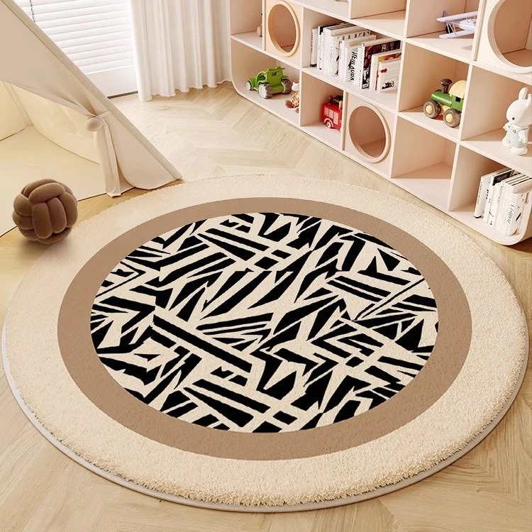 Abstract Circular Area Rug Stornfield