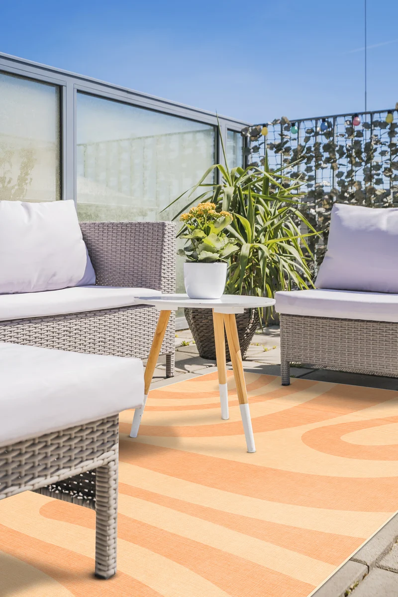Outdoor Oceane Pfirsich Teppich