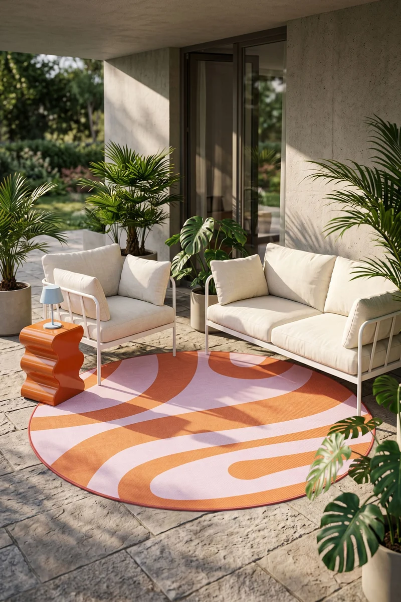 Outdoor Oceane Blume Teppich