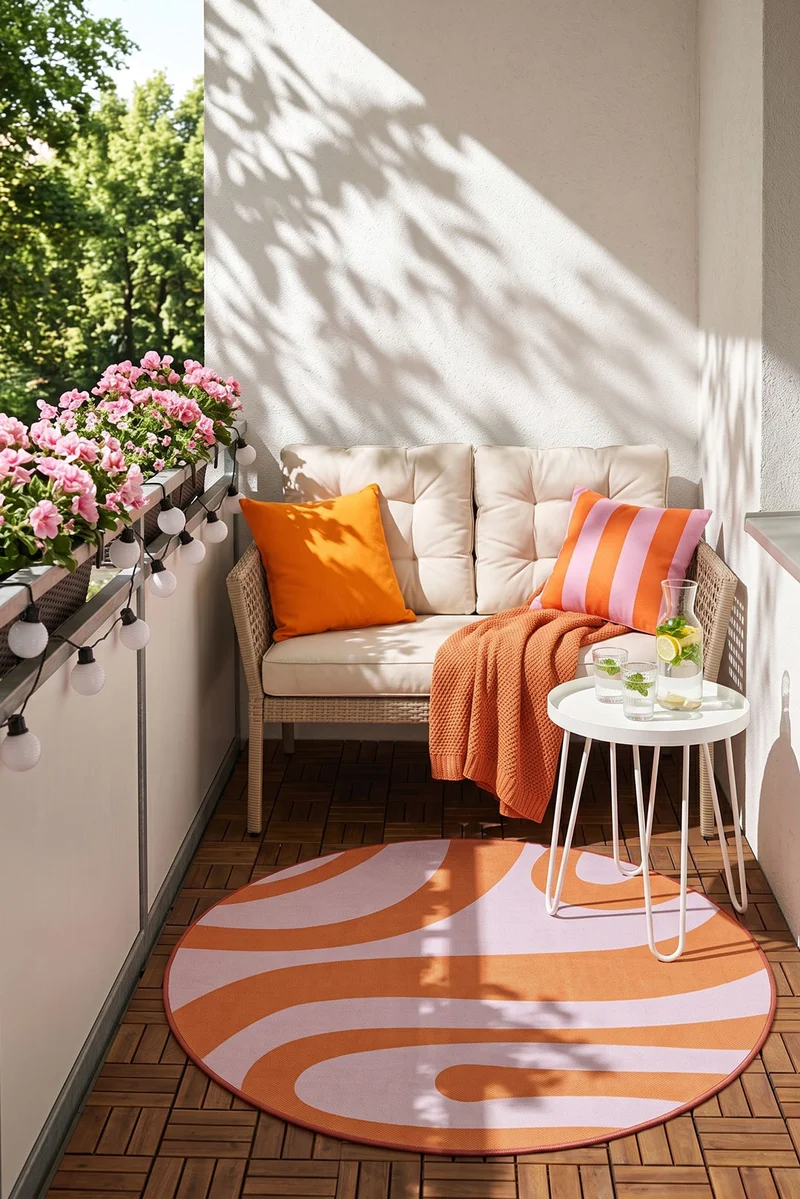 Outdoor Oceane Blume Teppich