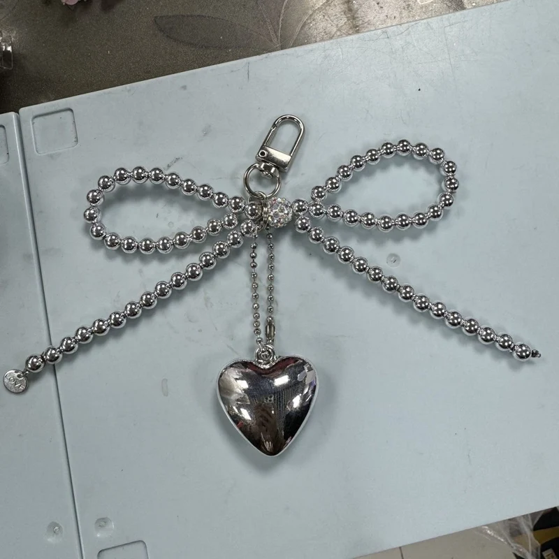 Beaded Heart Pendant Keychain Holder Stornfield