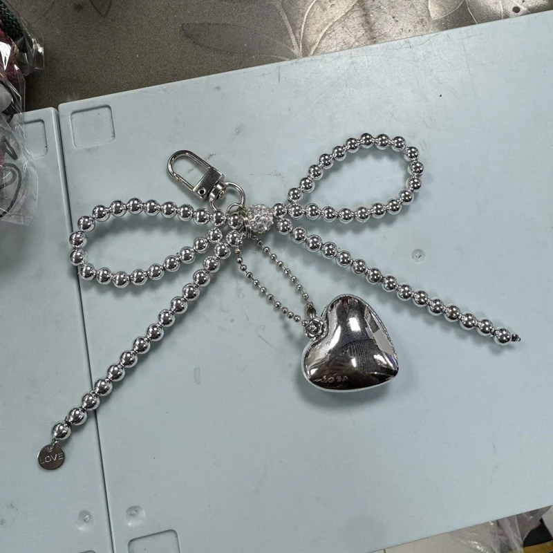 Beaded Heart Pendant Keychain Holder Stornfield