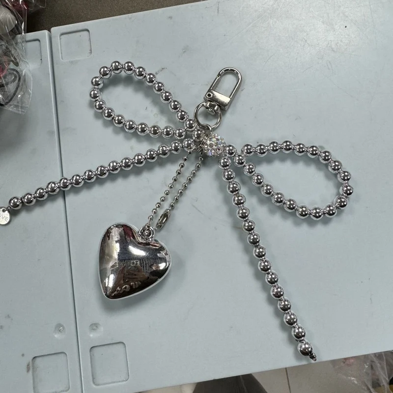 Beaded Heart Pendant Keychain Holder Stornfield