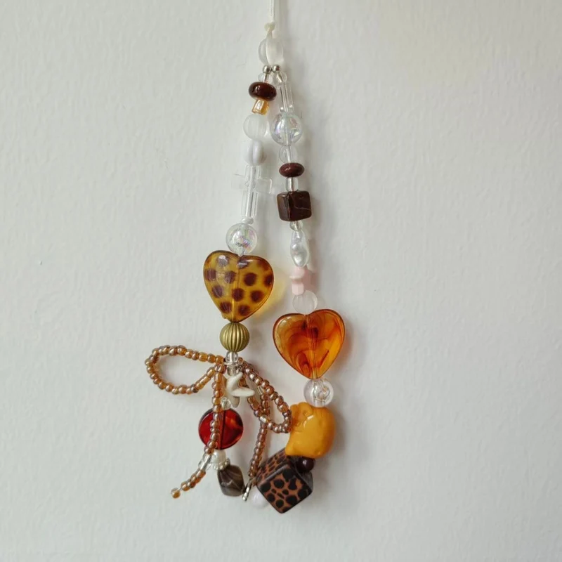 Beaded Heart Charm Necklace Stornfield
