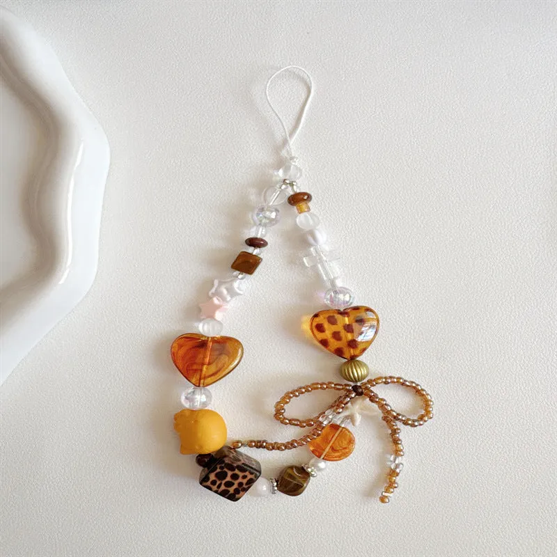 Beaded Heart Charm Necklace Stornfield