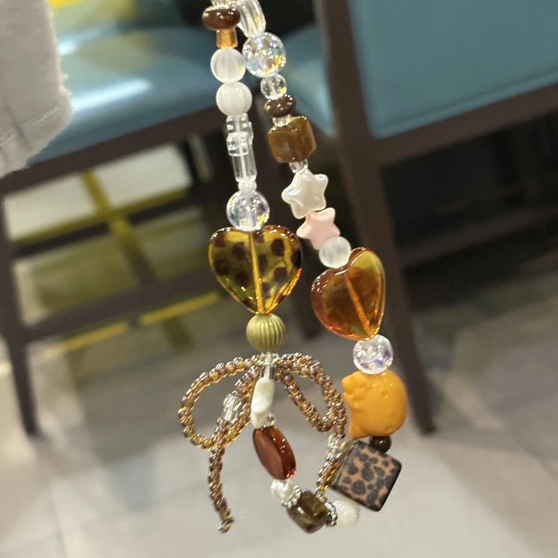 Beaded Heart Charm Necklace Stornfield