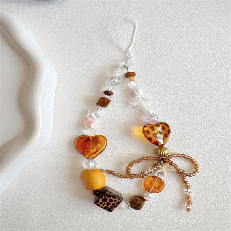 Beaded Heart Charm Necklace Stornfield