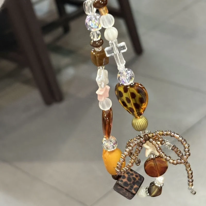 Beaded Heart Charm Necklace Stornfield
