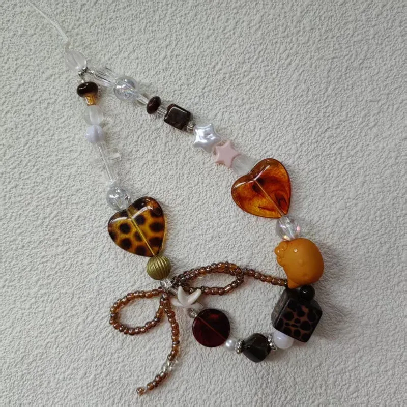 Beaded Heart Charm Necklace Stornfield