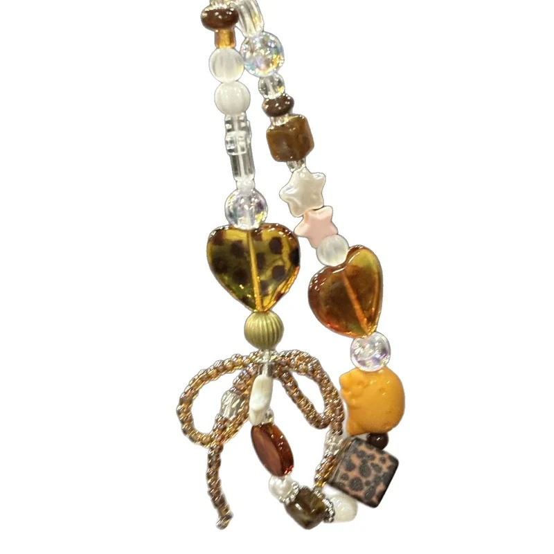 Beaded Heart Charm Necklace Stornfield