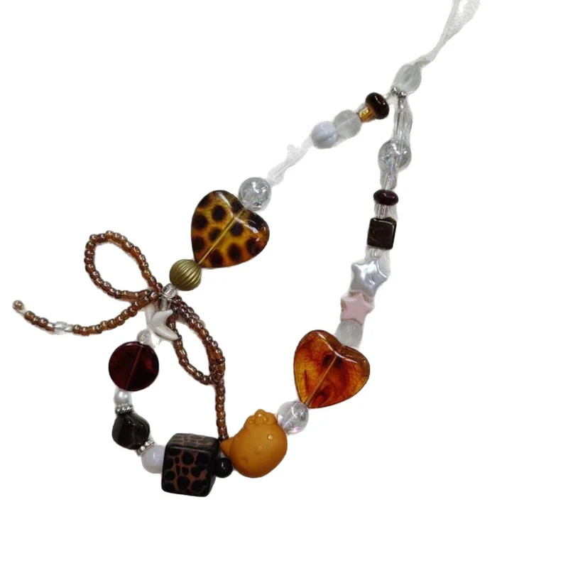 Beaded Heart Charm Necklace Stornfield