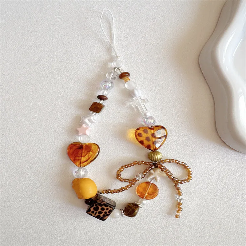 Beaded Heart Charm Necklace Stornfield