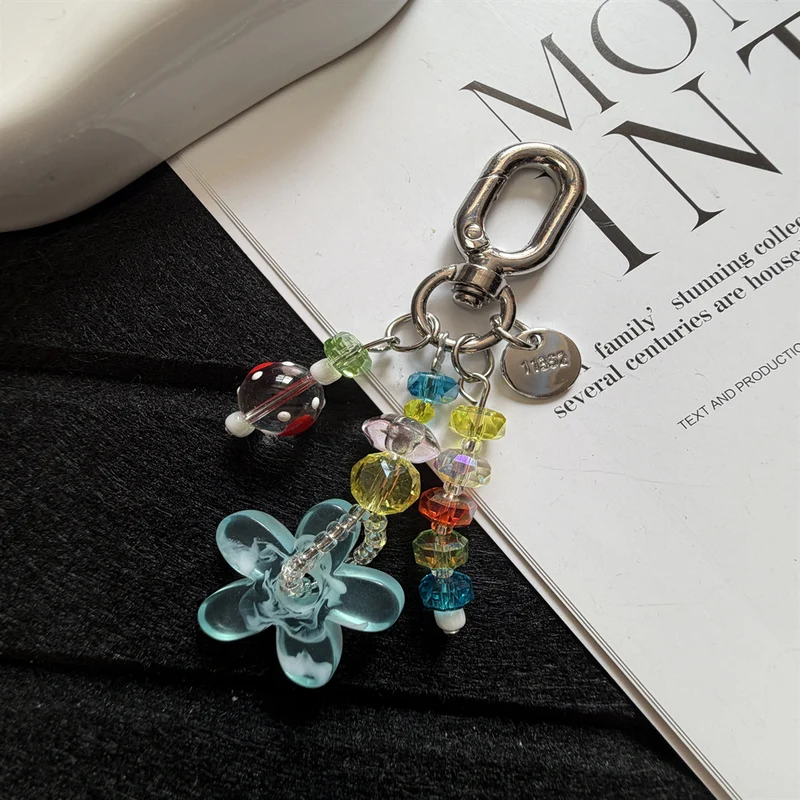 Beaded Flower Charm Keychain Stornfield 1790134944