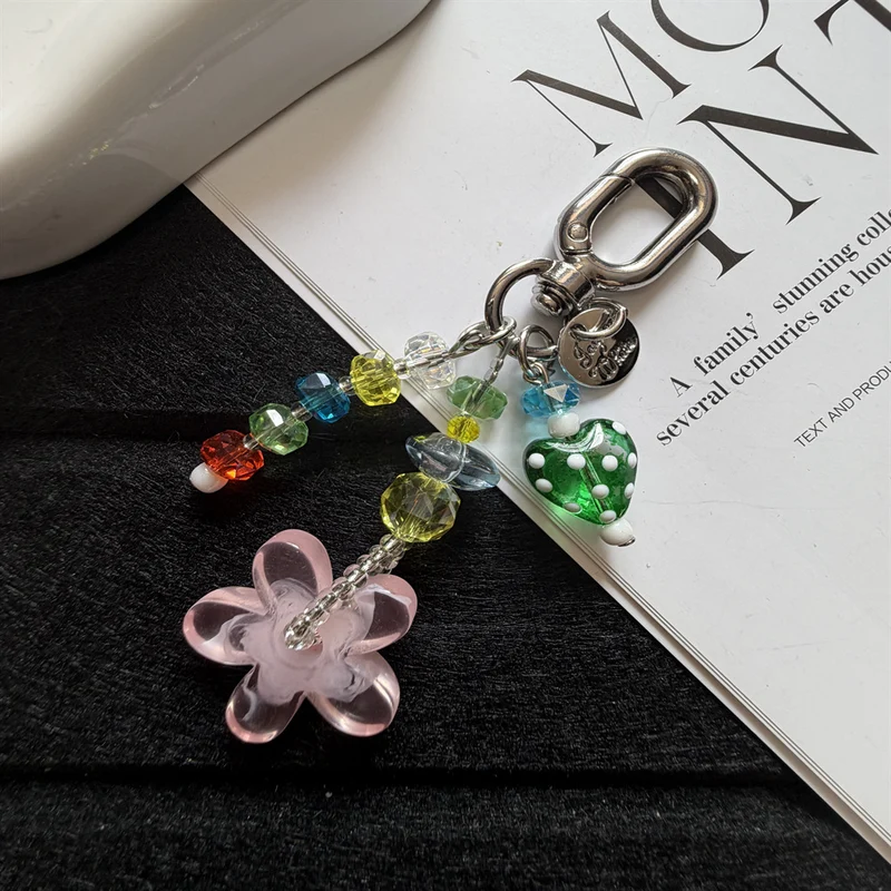 Beaded Flower Charm Keychain Stornfield 1790134944