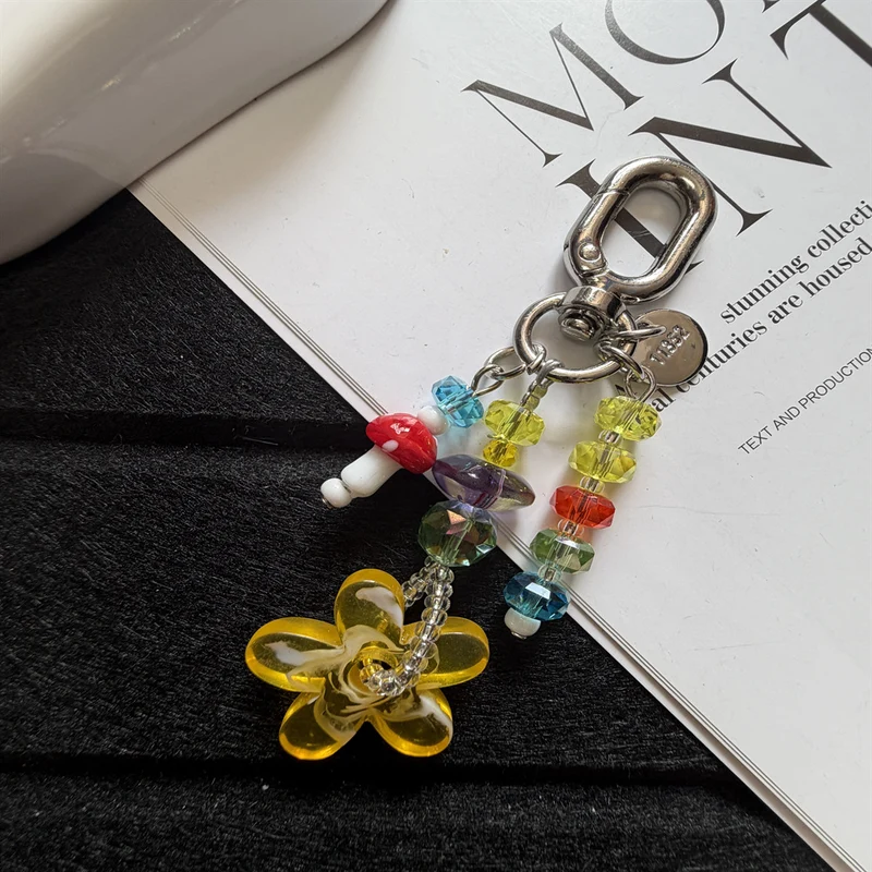 Beaded Flower Charm Keychain Stornfield 1790134944