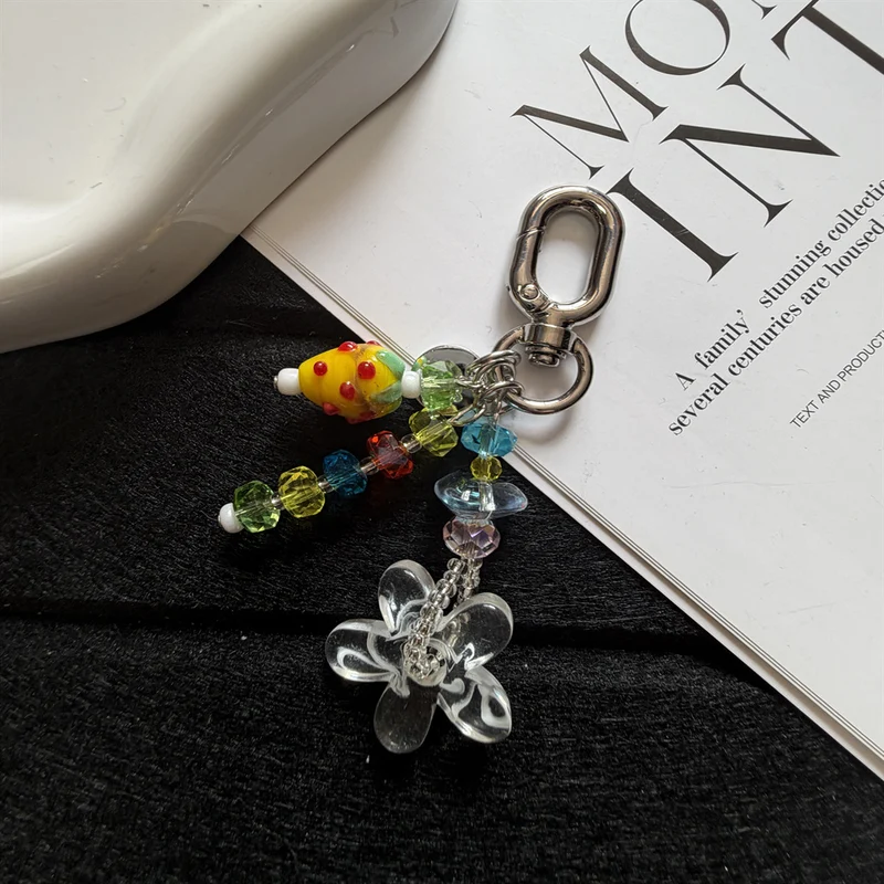 Beaded Flower Charm Keychain Stornfield 1790134944