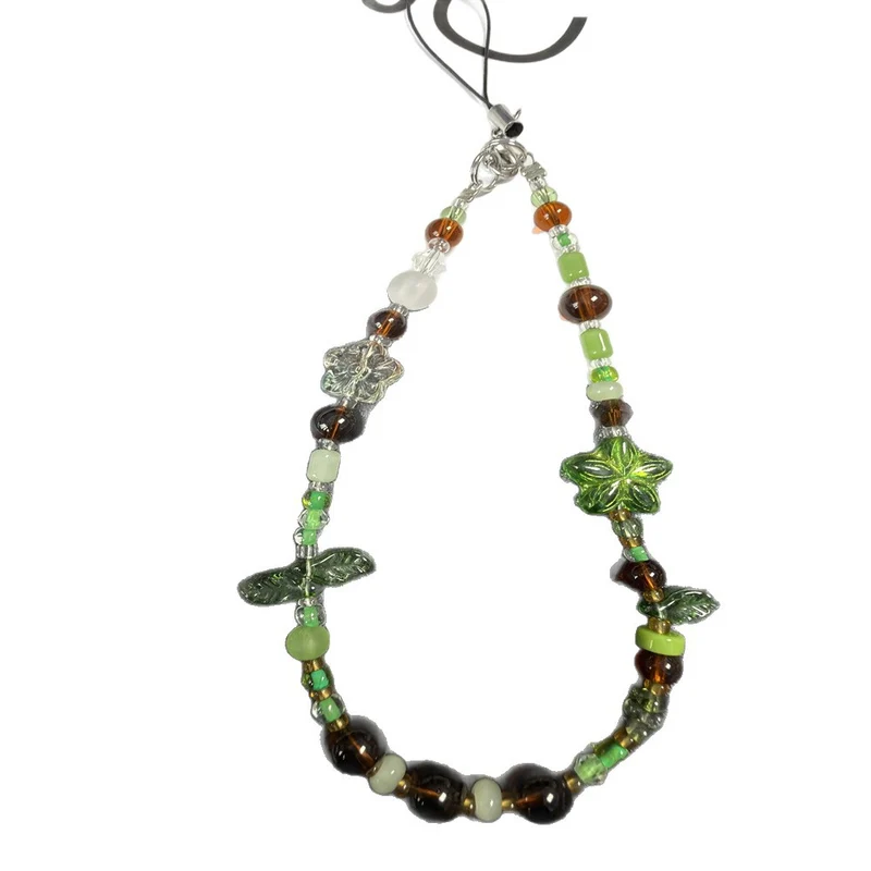 Beaded Floral Charm Phone Lanyard Stornfield
