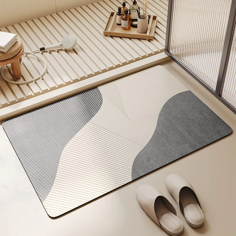 Stylish Geometric Pattern Bath Mat Stornfield