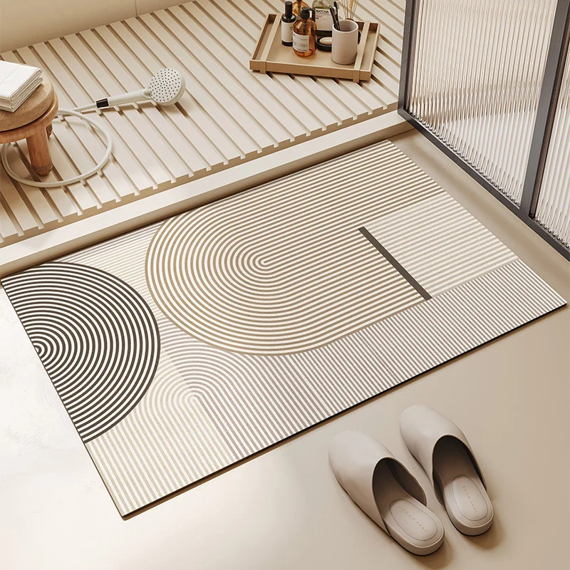 Stylish Geometric Pattern Bath Mat Stornfield