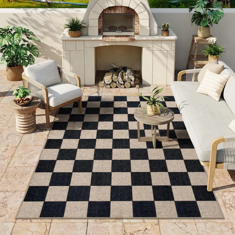Stylish Diamond Pattern Outdoor Area Rug Stornfield