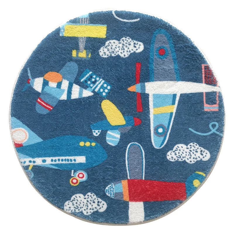 Rabbit-Themed Round Area Rug Stornfield