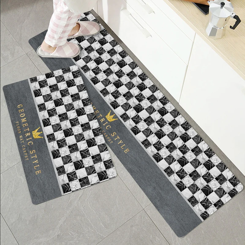 Plush Textured Kitchen Floor Mat Stornfield