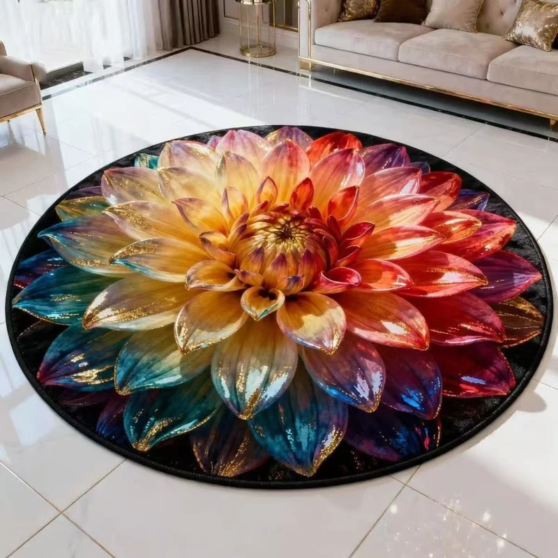 Plush Sunflower Decorative Area Rug Stornfield