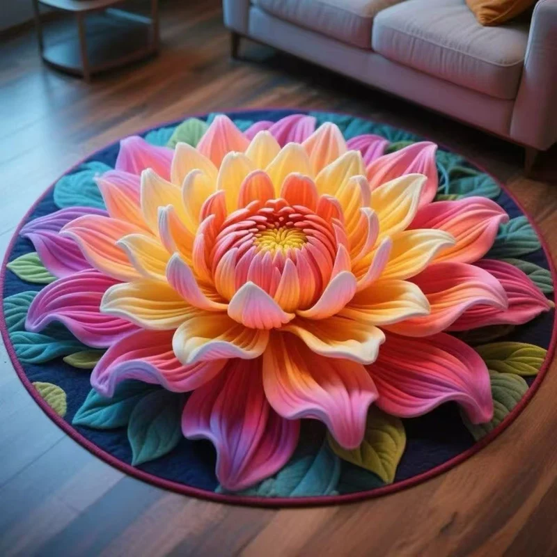 Plush Sunflower Decorative Area Rug Stornfield