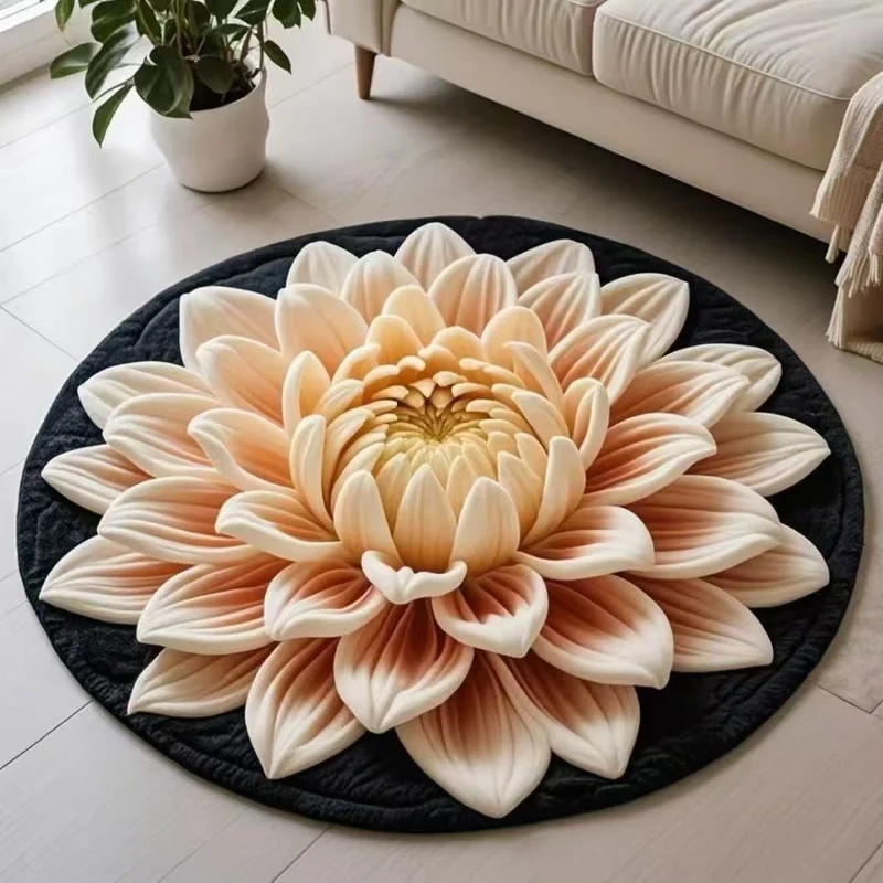 Plush Sunflower Decorative Area Rug Stornfield