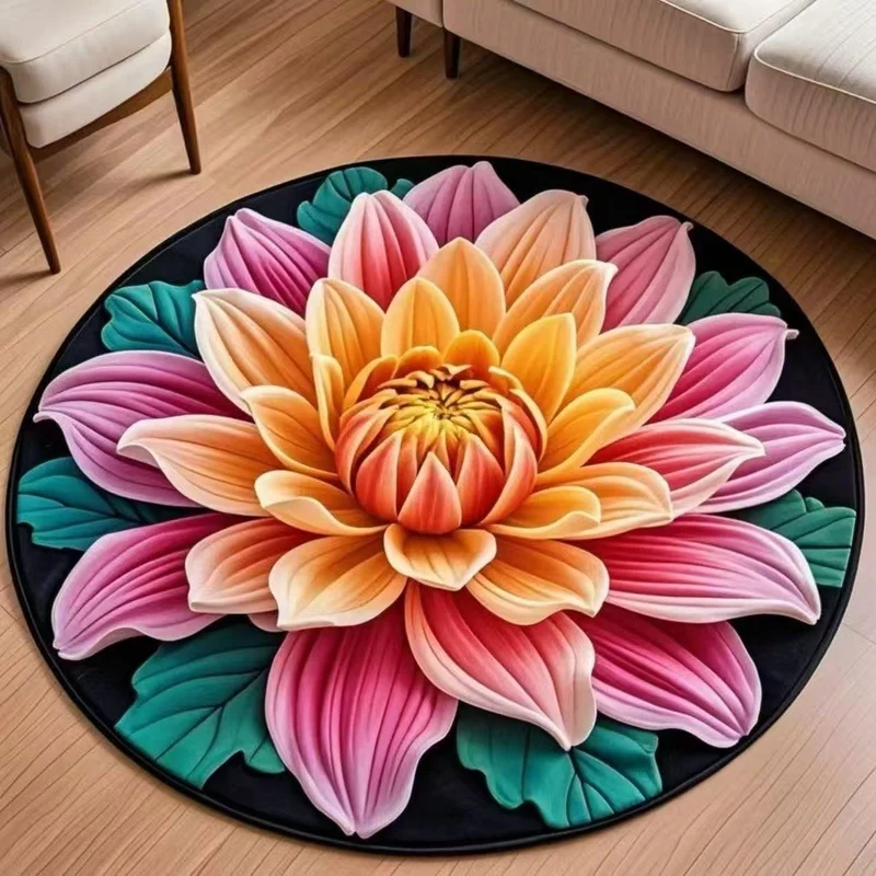 Plush Sunflower Decorative Area Rug Stornfield