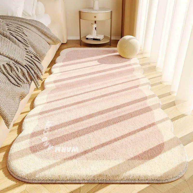 Plush Scalloped Decorative Area Rug Stornfield
