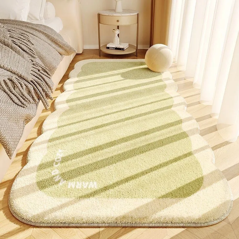 Plush Scalloped Decorative Area Rug Stornfield