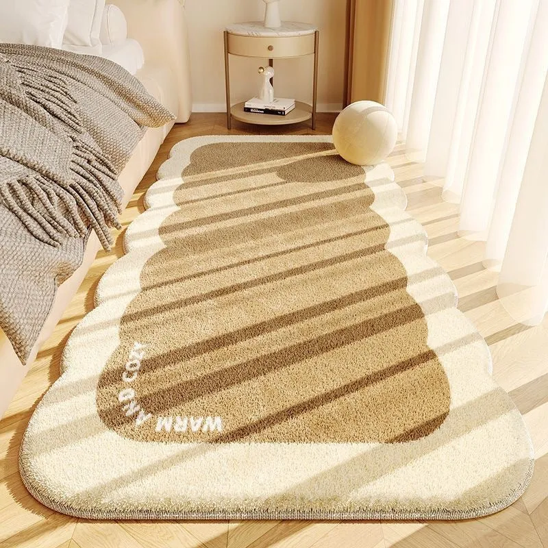 Plush Scalloped Decorative Area Rug Stornfield