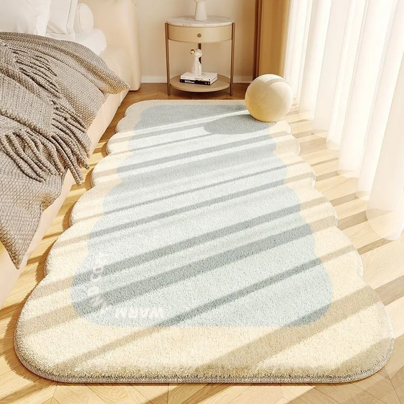 Plush Scalloped Decorative Area Rug Stornfield
