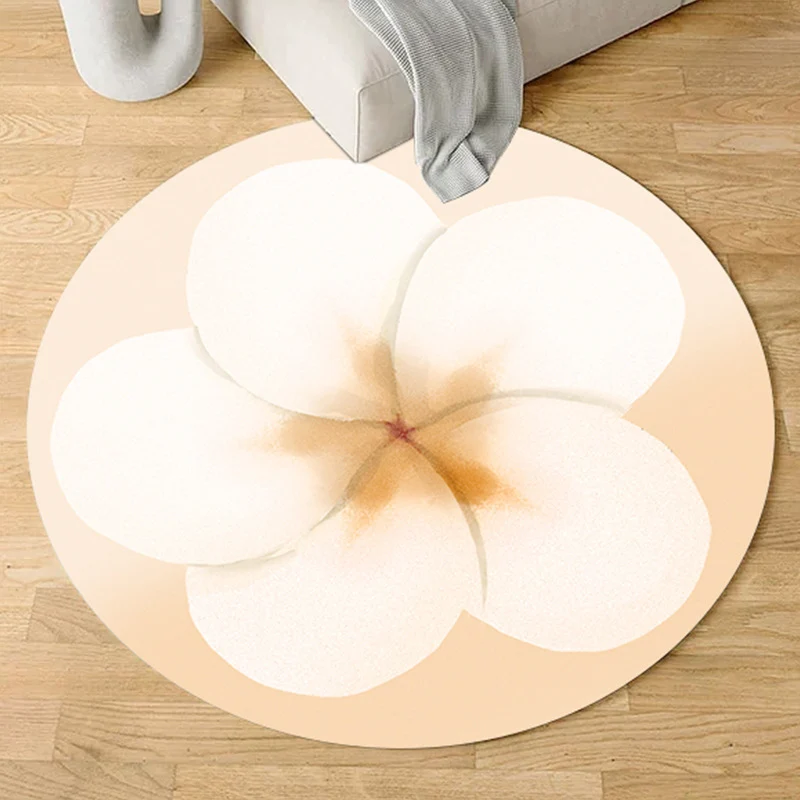 Plush Floral-Shaped Area Rug Stornfield