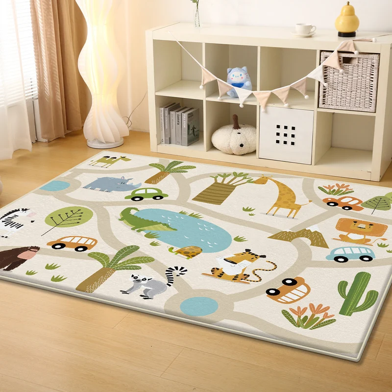 Playful Road-Themed Area Rug Stornfield