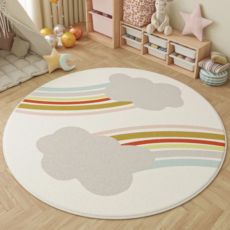 Playful Inspirational Round Area Rug Stornfield
