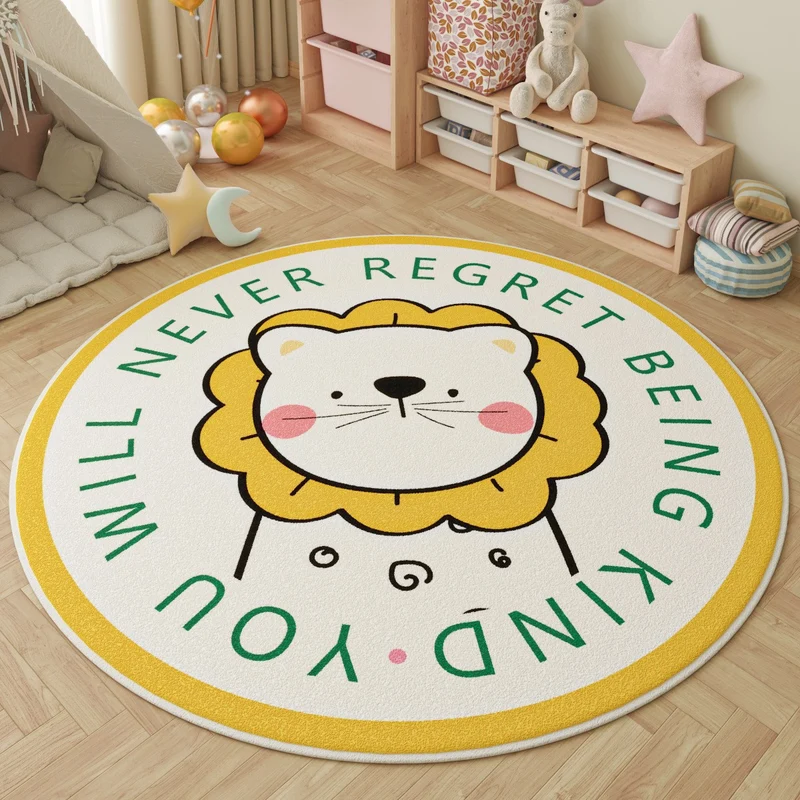 Playful Inspirational Round Area Rug Stornfield
