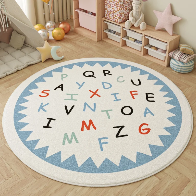 Playful Inspirational Round Area Rug Stornfield