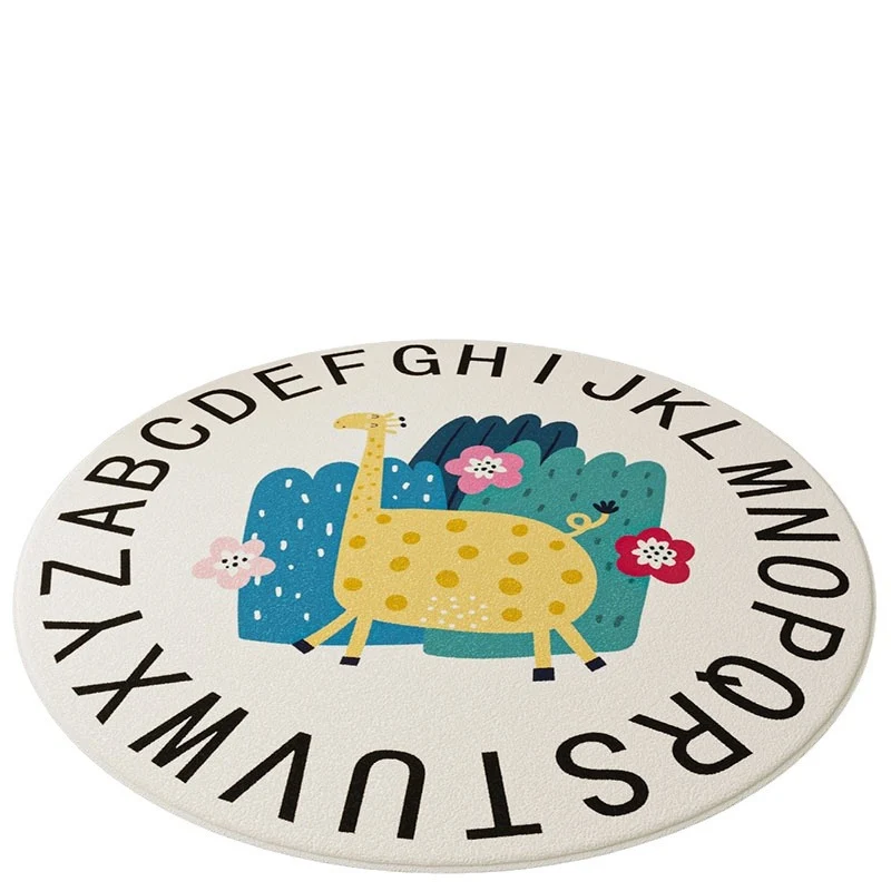 Playful Inspirational Round Area Rug Stornfield