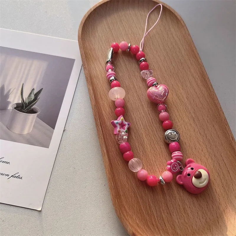 Niedlicher tierthemen Beaded Handy Gurt Karnz