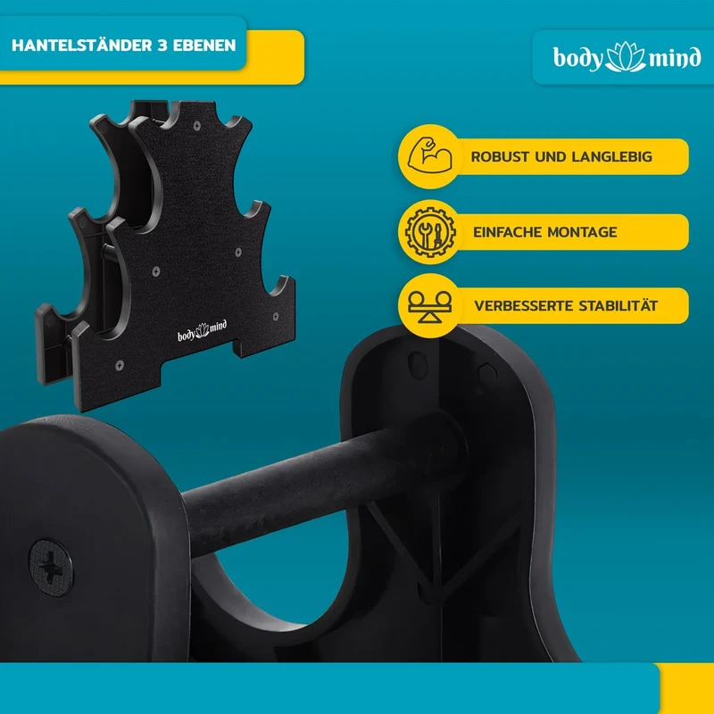 Neopren-Kurzhantel-Set mit Ständer – Platzsparendes Home-Gym