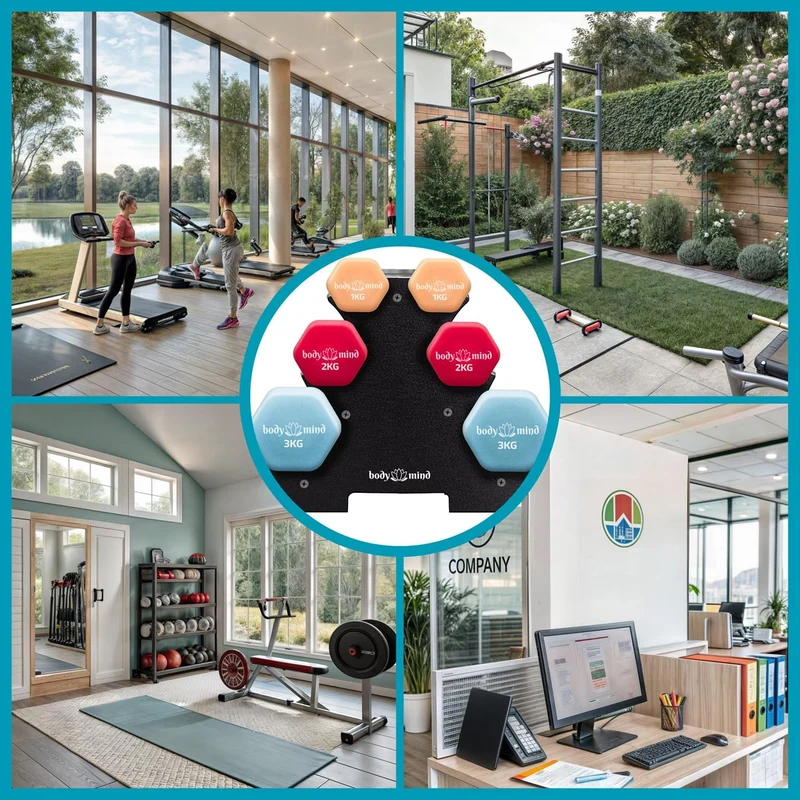 Neopren-Kurzhantel-Set mit Ständer – Platzsparendes Home-Gym