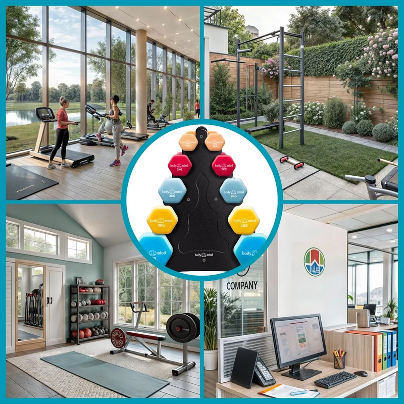 Neopren-Kurzhantel-Set mit Ständer – Platzsparendes Home-Gym